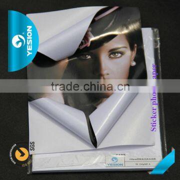 Yesion High Glossy Photo Paper Sticker/ Inkjet Self-adhesive Photo Paper/ A3 A4 Sticker Glossy Photo Paper