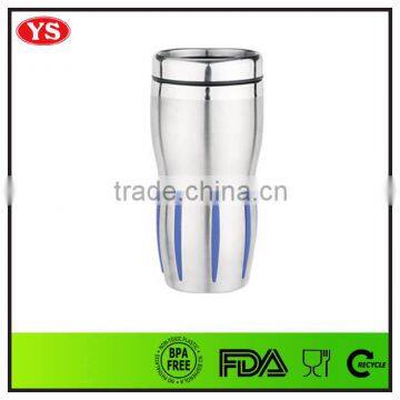 16 oz 18/8 good quality food grade stainless steel coffee mugs with lid