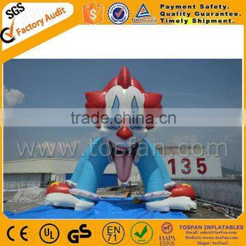 Custom inflatable archway inflatable clown gate for Halloween F5032