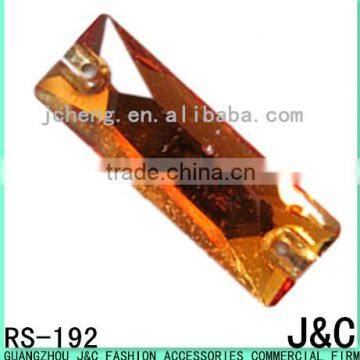 9*25 tea color rectangle resin stone