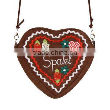 ladies bag , dirndl bag, heart bag , trachten bag , bavarian bag , oktoberfest bag