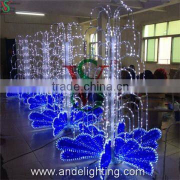 Outdoor 3D fountains light led Christmas motif light led street decoration light