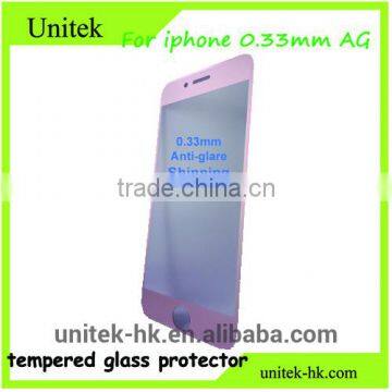 Good price!! 2.5D 9H Anti-glare Tempered Glass Film screen protector For Iphone 6/6Plus rose gold With shinning edge