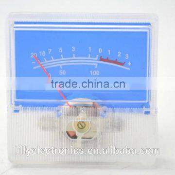 SD-306 Panel VU Meter 250uA 650 ohm 40x40mm no lamp Blue panel -20~+3dB SD