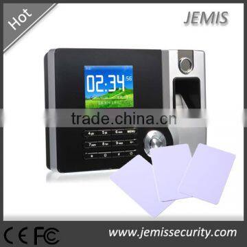 2.4'' Colorful display TCP/IP network RFID card reader biometric fingerprint attendance system