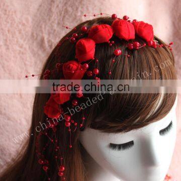 kinds of floral headband fabric flower crown for festive decor