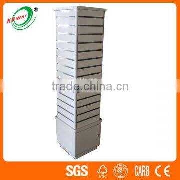 Slim Cube Showroom Fashionable Retail Display Shelf