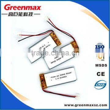 manufacturer 3.7v li-ion polymer battery 160mah