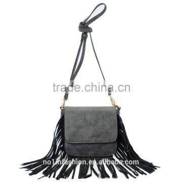 Iterm No.: S2527 Handy Mini Classic n Punk Shoulder Bag/ Tassels Handbag photo-3