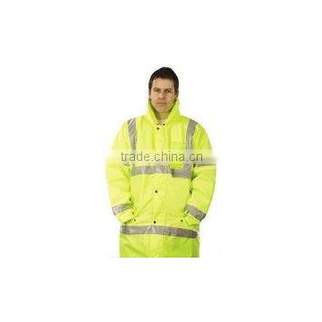 Modacrylic Cotton inherent FR Hi-vis yellow Fluorescent Jackets