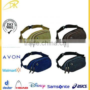 BSCI audit factory canvas waist bag, waist belt bag, waist pouch bag