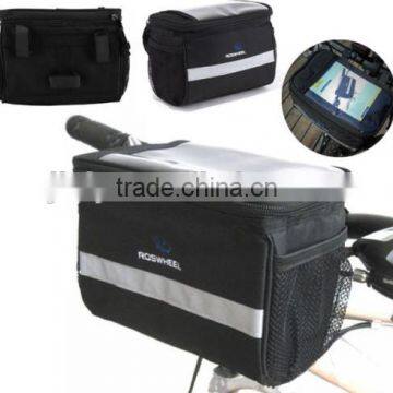 Bike Bicycle Cycling Outdoor Front Basket Pannier Frame Tube Handlebar Bag