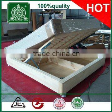 Very good quality strong all solid wood bed box/gas lift storage wood bed frame