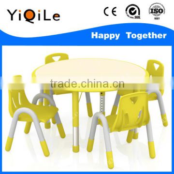 European style kids furniture small round plastic table for sale