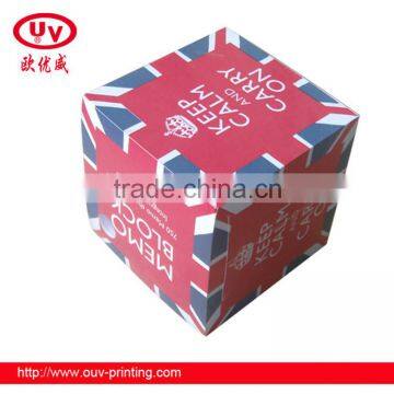 2016 custom printed paper cube memo pad