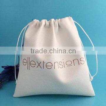 new products drawstring leather dustbag with satin lining