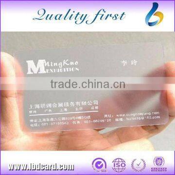 Low Price EM4100 Crystal Transparent Smart Cards