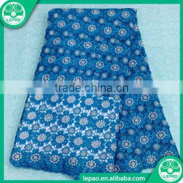 2016 High Quality Embroidery Tulle Lace,french Lace Fabric With Double Color photo-5