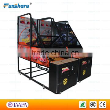 Funshare popular indoor sport street basketball shooting arcade game machine for sale