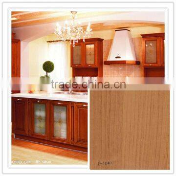 woodgrain color pvc membrane film for furniture