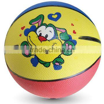 custom print cheap price rubber basketball for kids playing