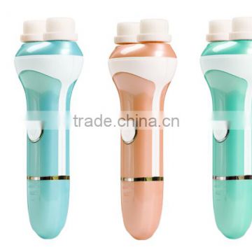 Battery supply dual heads face lift cleansing brushes