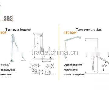 MLW steel or zinc-alloy cabinet door bracket finish nickel-plated