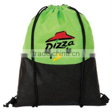 Promotional wholesale embroidery sports shoe bag, cotton nylon drawstring bag