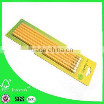 school suppliers made in china 2B pencil with eraser