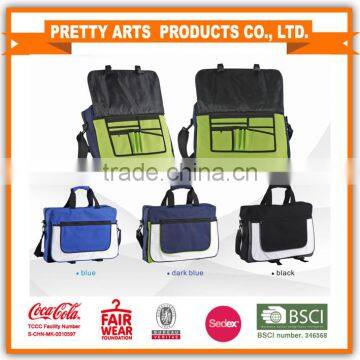 BSCI SEDEX Pillar 4 really factory 600D polyester business shoulder bag