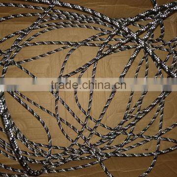 Braided pp rope with reflective strip