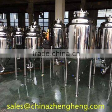 New style low cost stainless steel cooling jacket beer fermenter