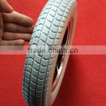 Keyway Bearing Type Aluminum Rim pu Foam Tyre Wheelchair Wheel photo-2