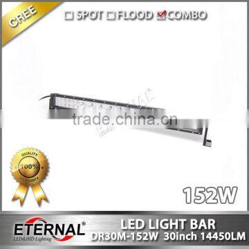 30inch 152W high power combo led light bar for 4x4 racing off-road wrangler rubicon Hummer 4WD bugggy equipment