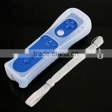 Wireless Remote Control with Silicon Skin for Nintendo Wii Dark Blue