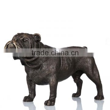 Animal Art Carving Dog Hand-made Statue Art Craft Home Decor Bronze Sculpture