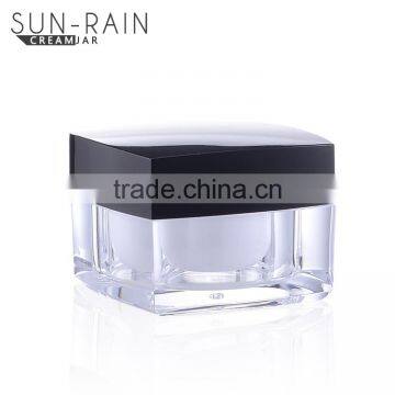 Beauty High Quality Empty Luxury Face Cream White Square Cosmetic Jar photo-4