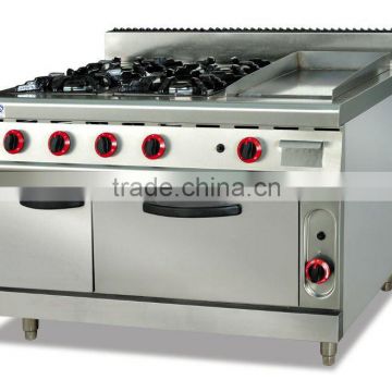 Gas Range with 4-Burner&Griddle&Oven (GH-996A)