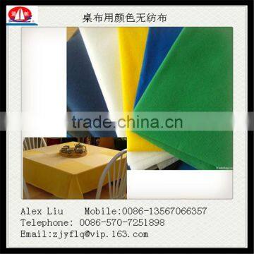 100% PP Nonwoven Table Cloths 1m*1m 1.2m*1.2m 1.2m*1.5m 1.8m*1.8m or Circular Table Cover photo-2