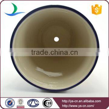 YSfp0007-03 Round Shape Hand Print 12 Inch Flower Pot for Garden photo-3