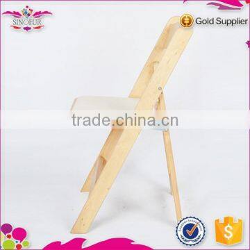 New degsin Qingdao Sionfur pine wood folding chair