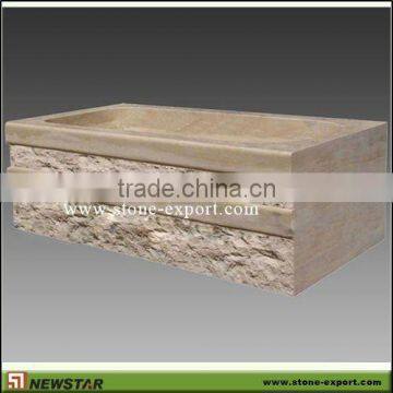 carved marble bathtub