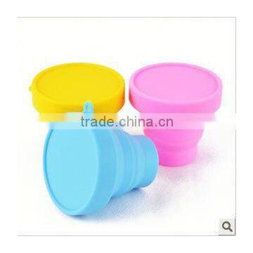 Eco-friendly collapsible silicone cup cover