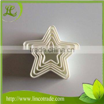 Household 5 pcs Plastic Star Cookie Cutters