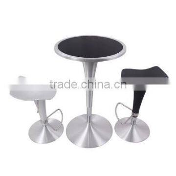 Modern Simple Lift Fashion Round High Bar Table Tempered Glass Coffee Table Home Leisure High Cocktail Table YYB090 photo-4