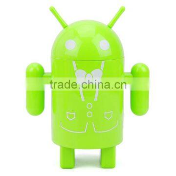 Supply creative fashion Android robot colorful light / small Night light --green