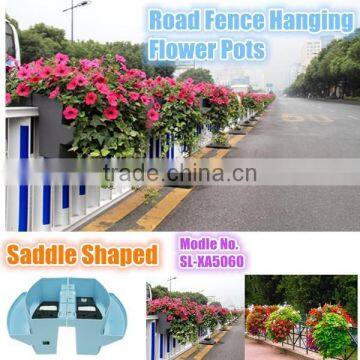 Planters for steel highway guardrail, Planters for balcony guardrail, road guardrail