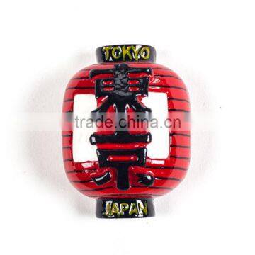 3D custom lovely Japanese red lanterns fridge magnets for kids