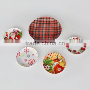12" Porcelain Cake Plate With Server,ceramic Plate With Server,porcelain Christmas Plate photo-3
