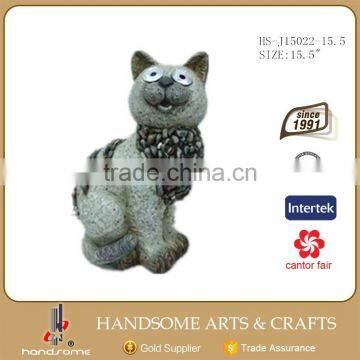 16 Inch Garden Decoration Resin Craft Lively Animal Figurine Cat Statue photo-4